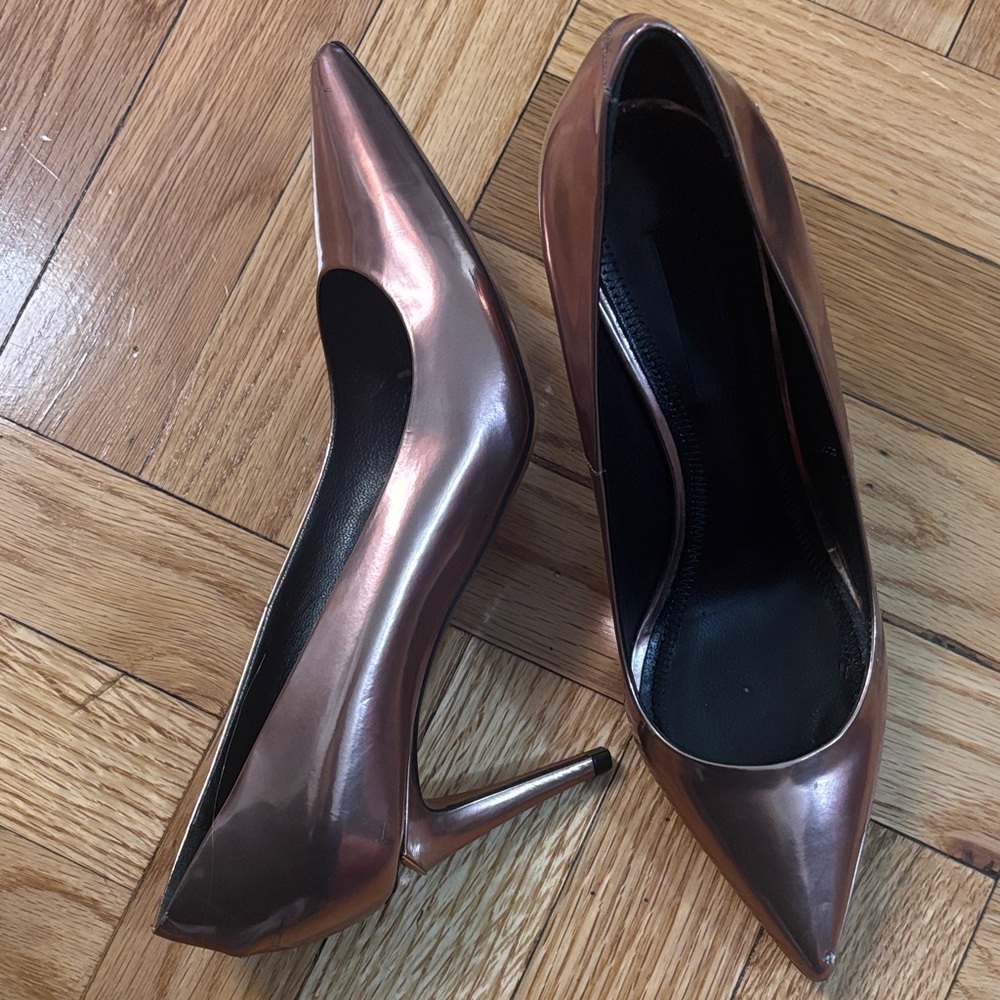 Alexander Wang Bronze Stiletto Heels